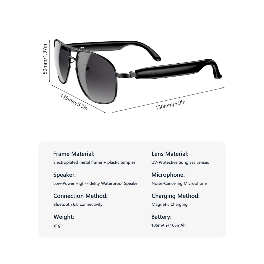 Blackview D1 Pro: Occhiali Smart UV con suono stereo - immagine 4