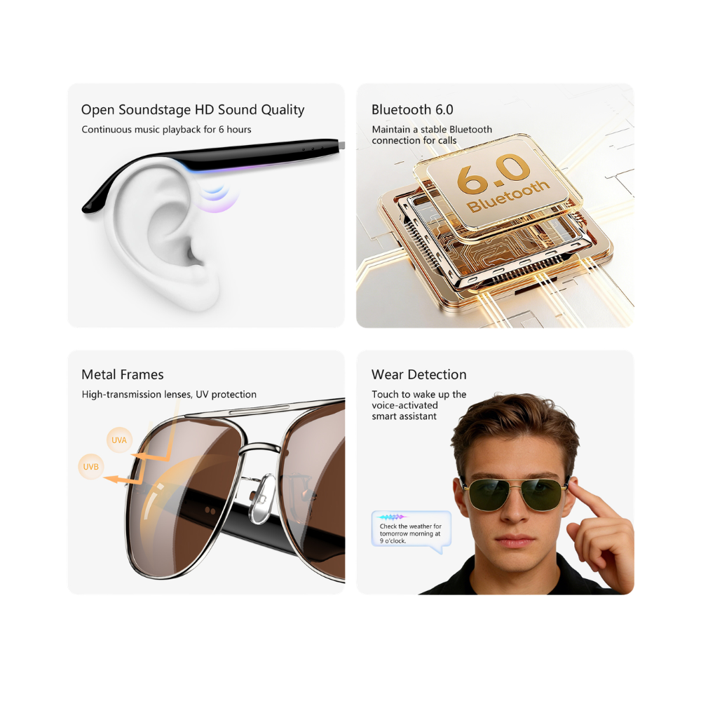 Blackview D1 Pro: Occhiali Smart UV con suono stereo - immagine 7