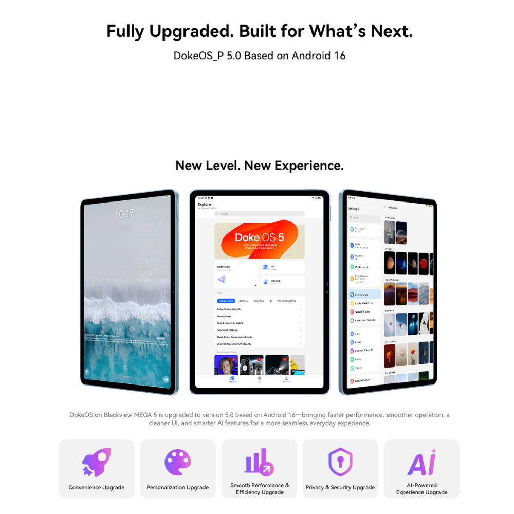 Tablet Blackview MEGA 5 | 32GB(8GB+24GB) RAM 256 GB ROM - immagine 5