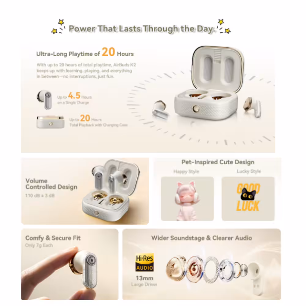 Blackview AirBuds K2: Auricolari wireless per bambini - immagine 7
